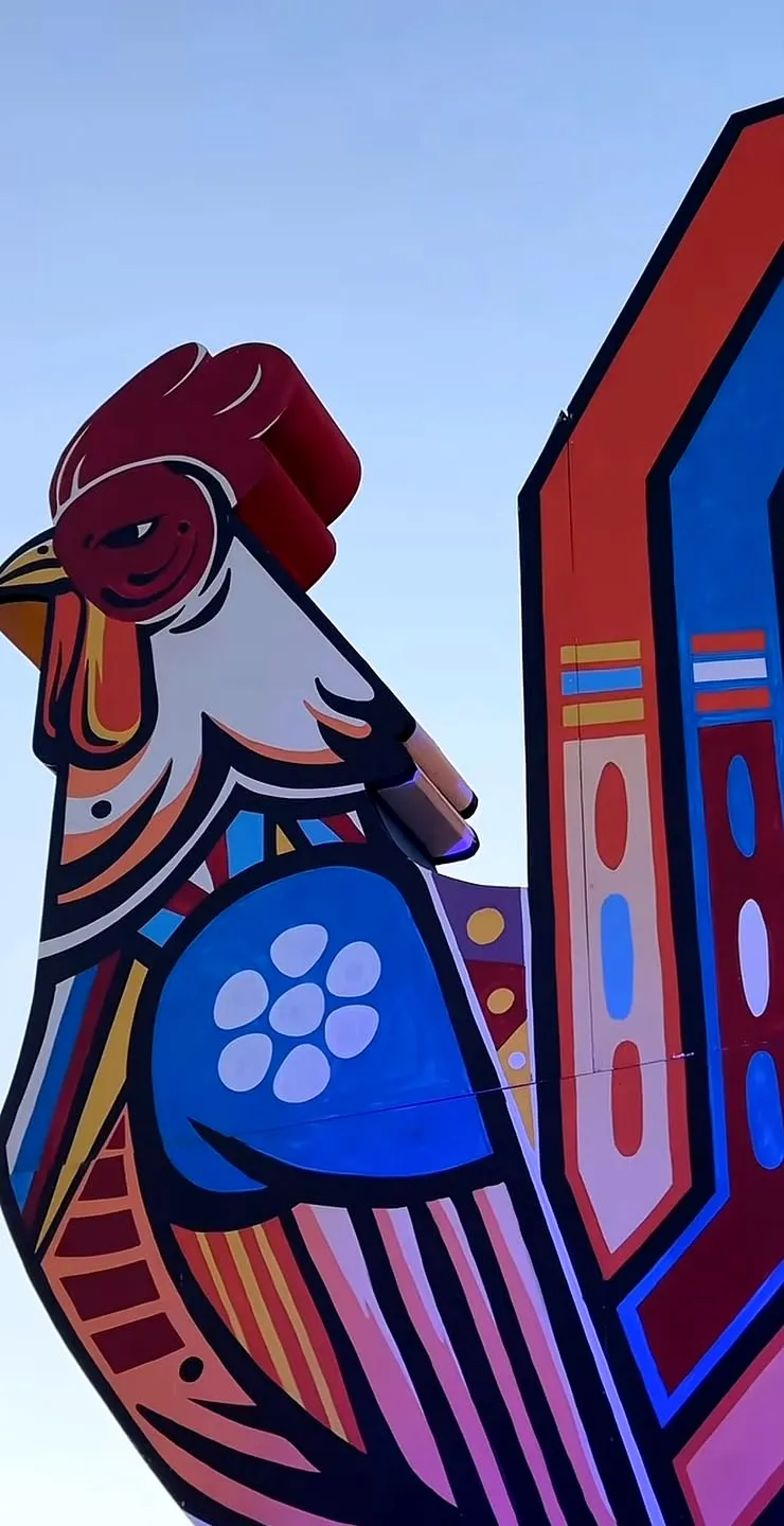 Galo, Escultura de festa